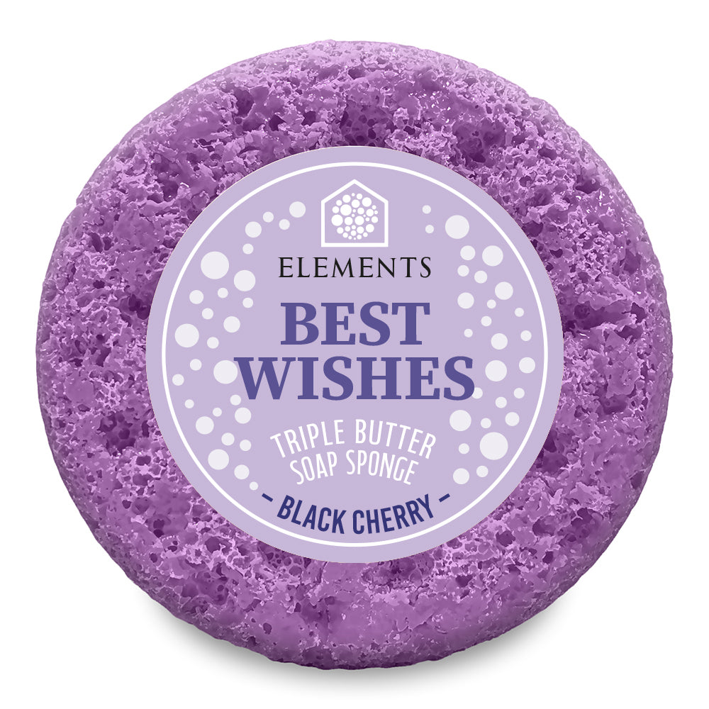 Best Wishes - Black Cherry Soap Sponge