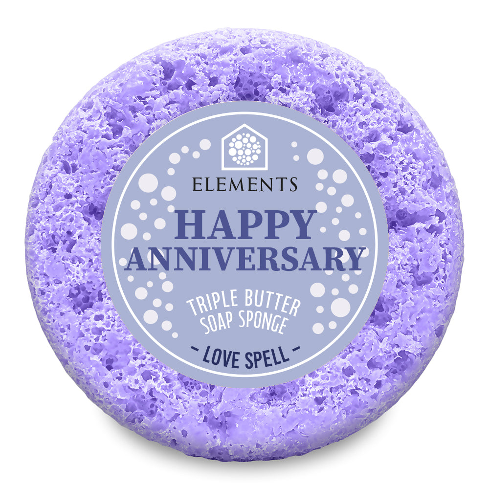 Happy Anniversary - Love Spell Soap Sponge
