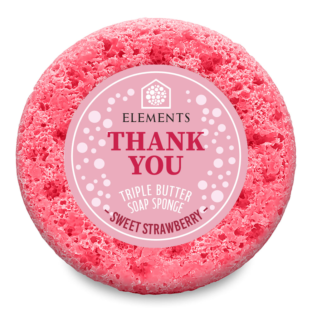 Thank You - Sweet Strawberry Soap Sponge