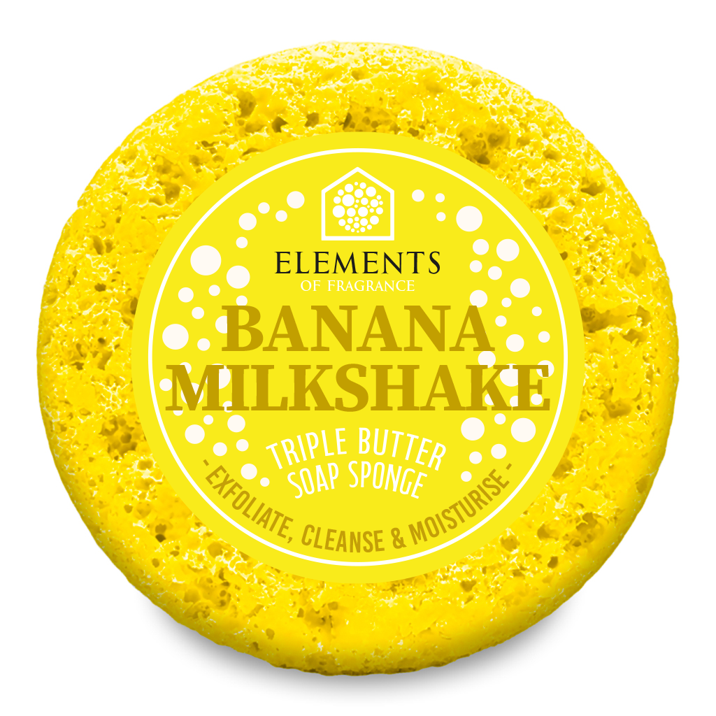Banana Milkshake Soap Sponge