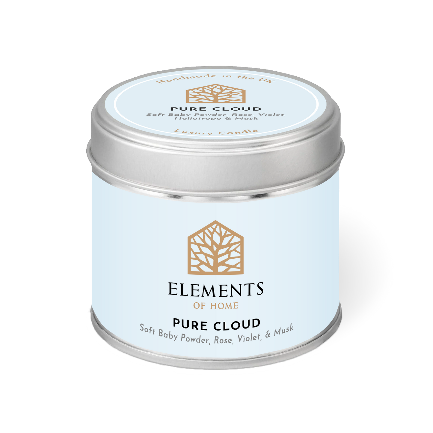 Pure Cloud Candle In A Tin