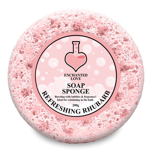 Refreshing Rhubarb Soap Sponge