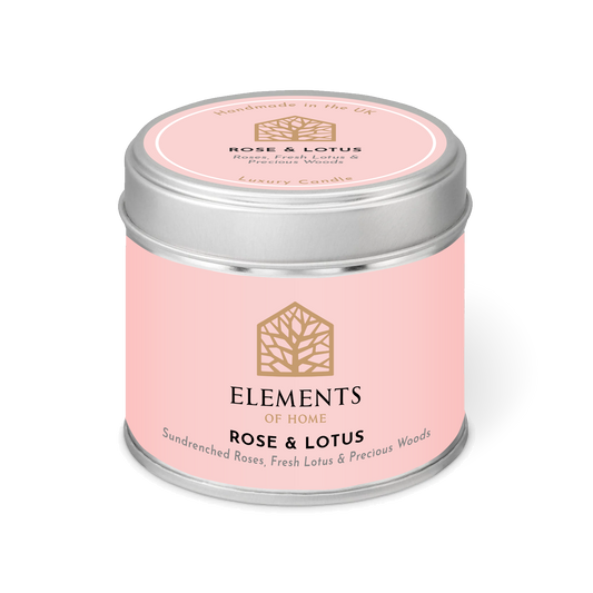 Rose & Lotus Candle In A Tin 180g