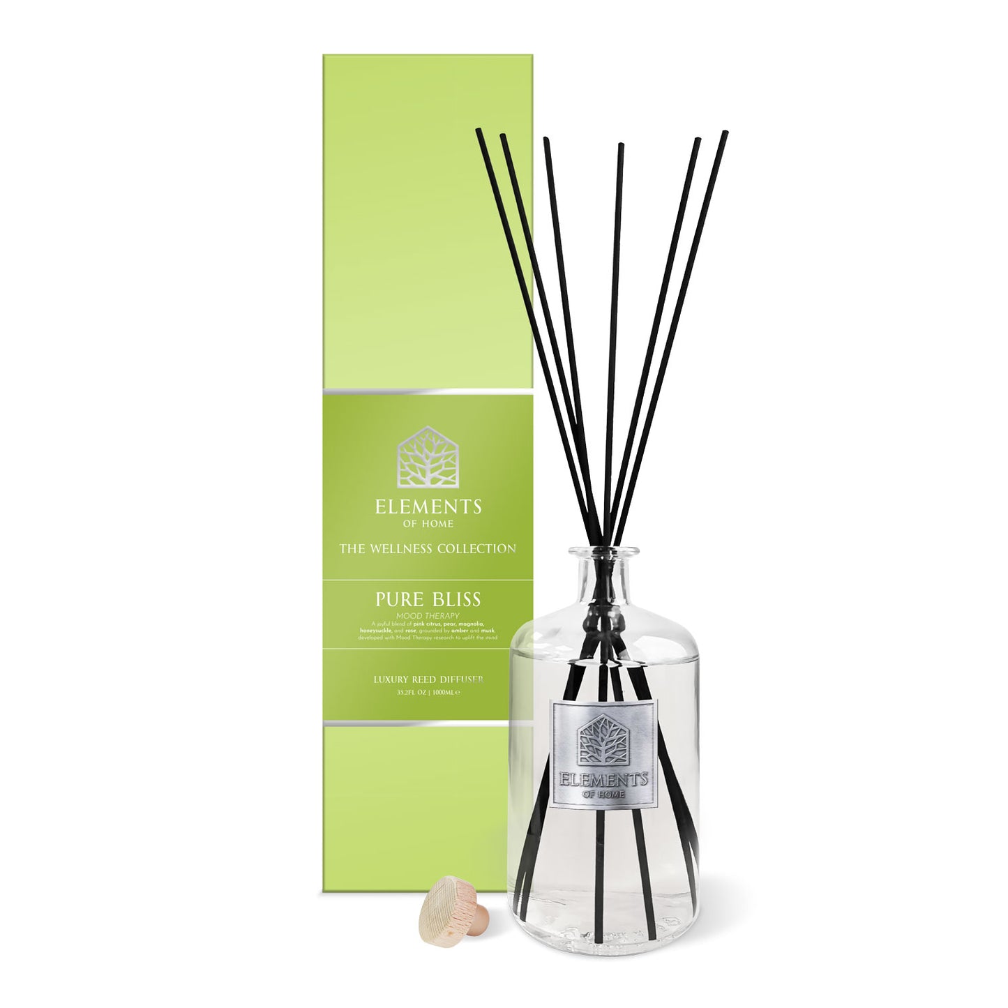 Pure Bliss 1000ml Wellness Reed Diffuser - Mood Therapy