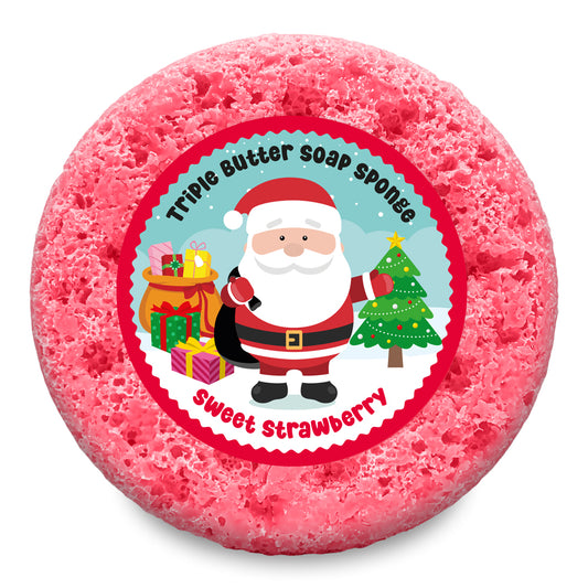 Santa Sweet Strawberry Soap Sponge