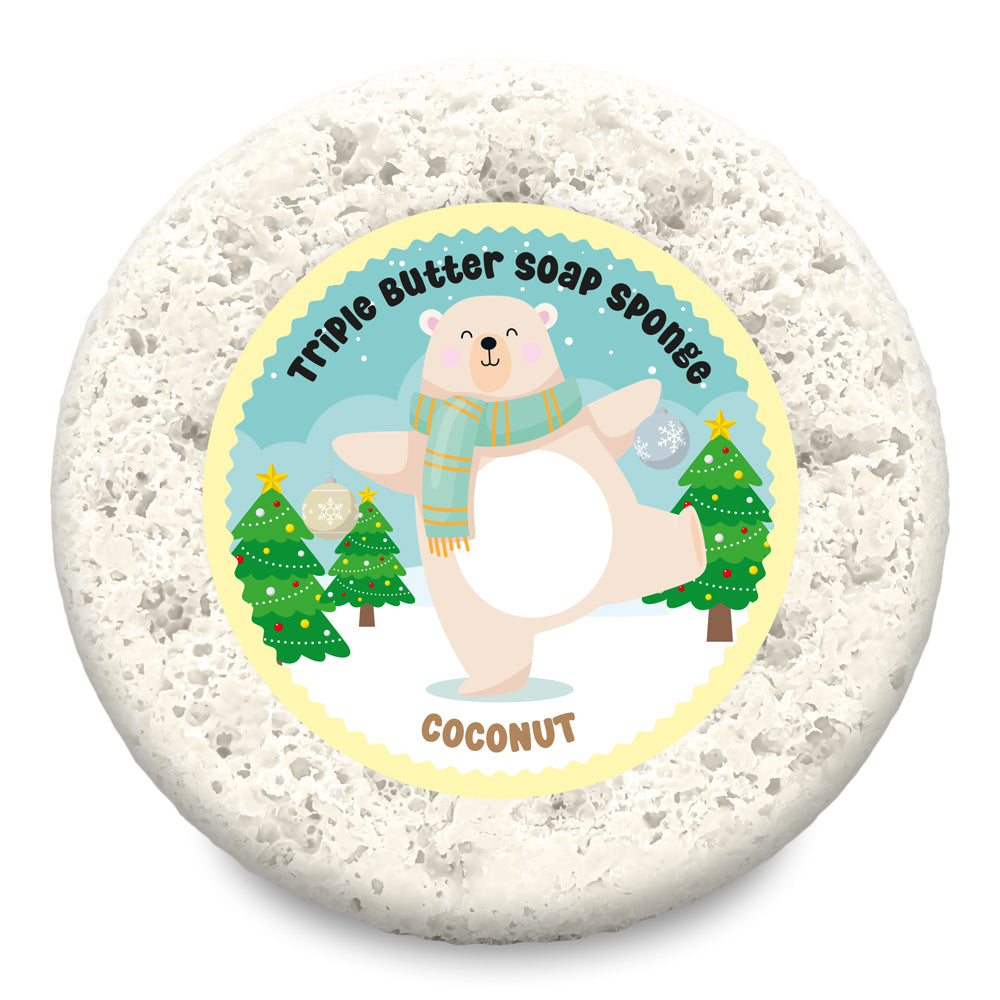 Polar Bear Coconut Soap Sponge