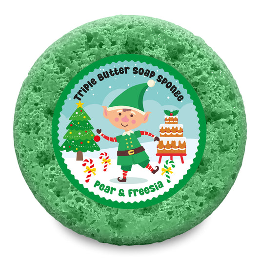 Boy Elf English Pear & Freesia Soap Sponge