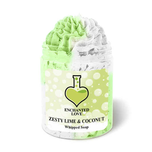 Zesty Lime & Coconut Whipped Soap