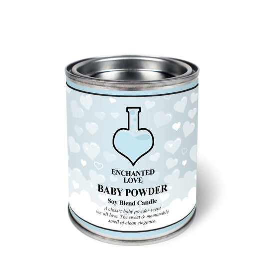 Baby Powder Tin Candle