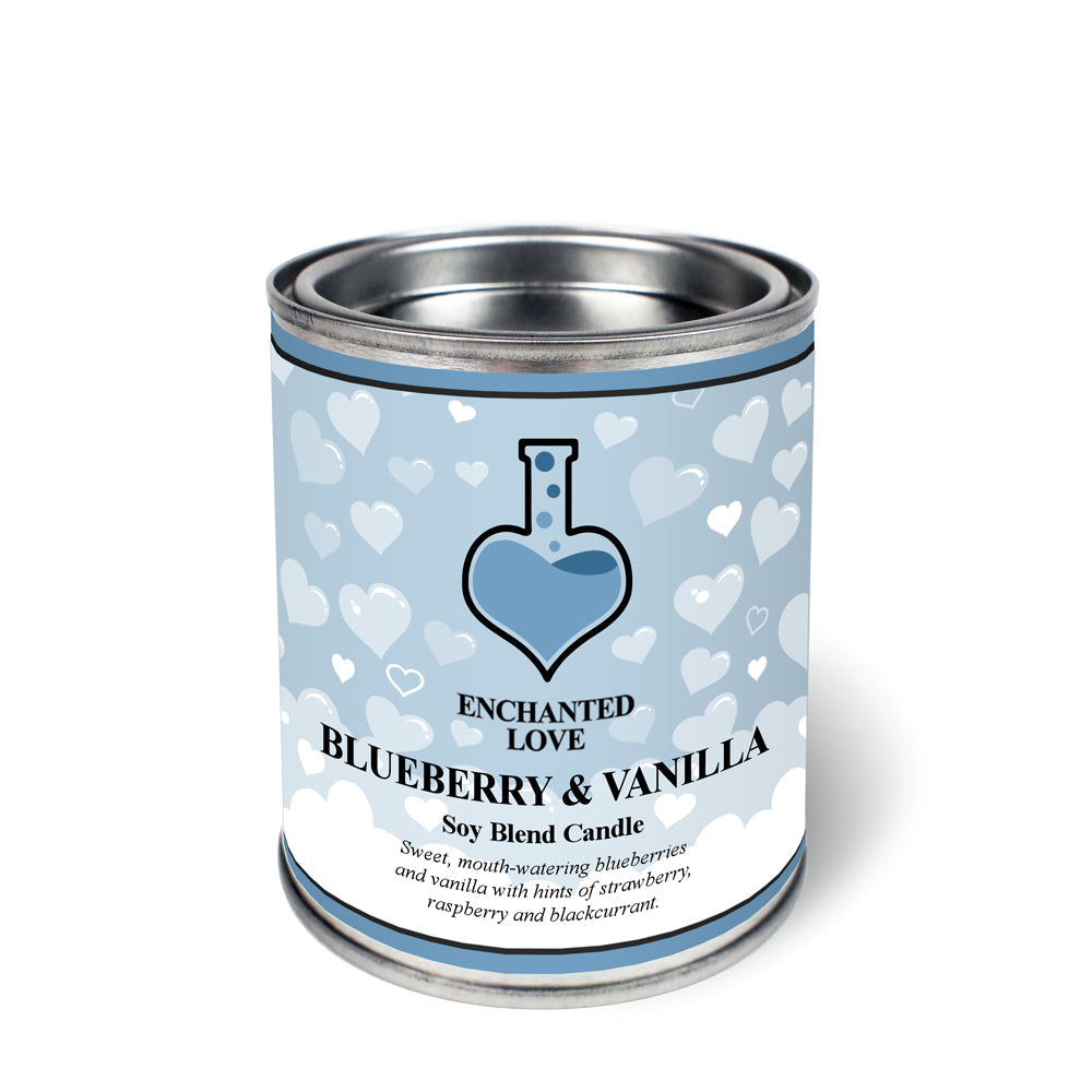 Blueberry & Vanilla Tin Candle