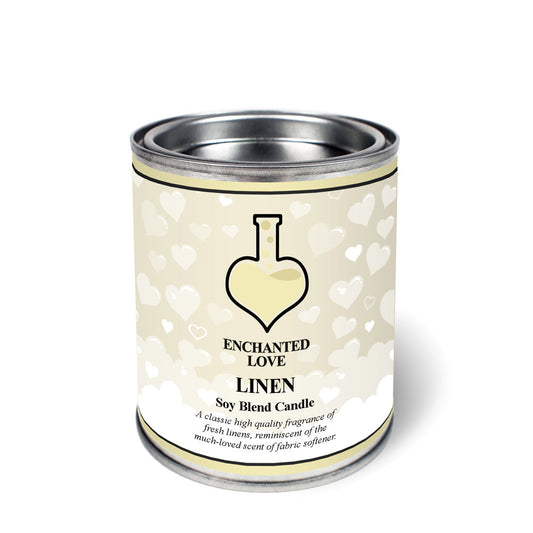 Linen Tin Candle