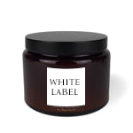 White Label Premium Glass Candle 413g