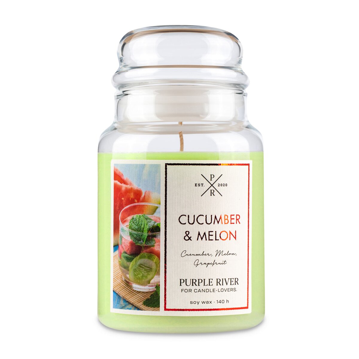 Cucumber Melon - 623g Purple River Scented Candle