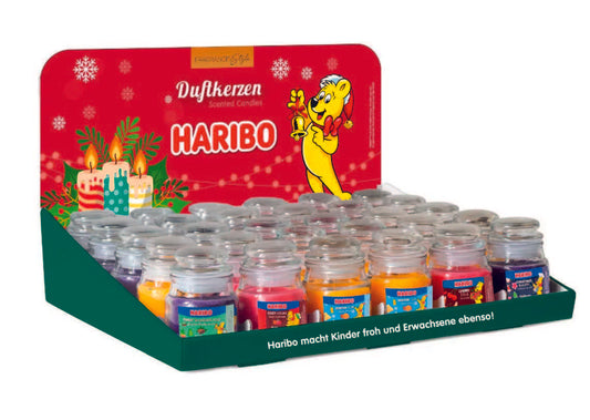 Counter Display Winter 30 x 85g Scented Candle Haribo