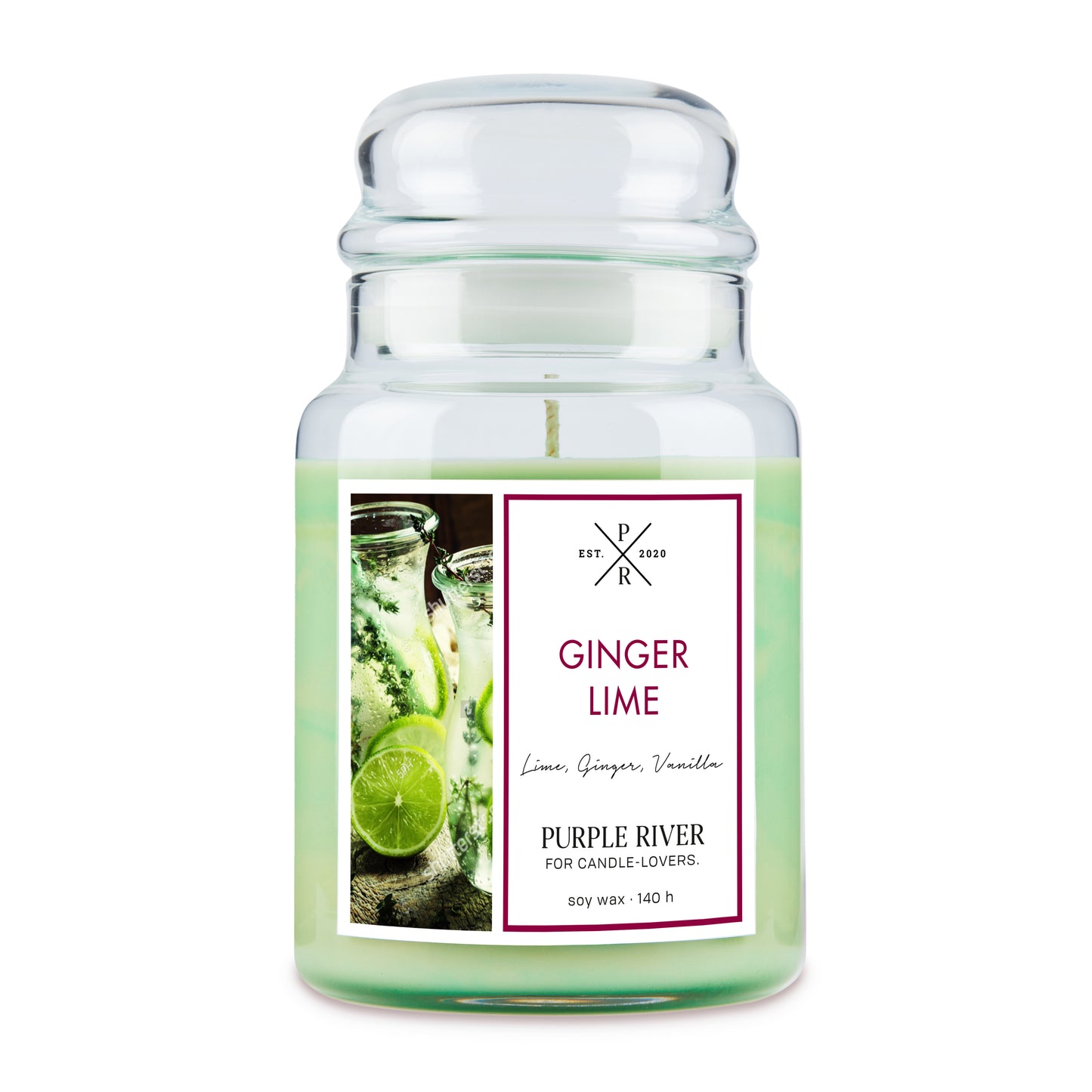 Ginger Lime - 623g Purple River Scented Candle