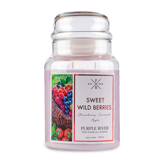 Sweet Wild Berries - 623g Purple River Scented Candle