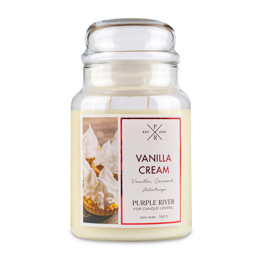 Warm Vanilla Cream - 623g Purple River Scented Candle