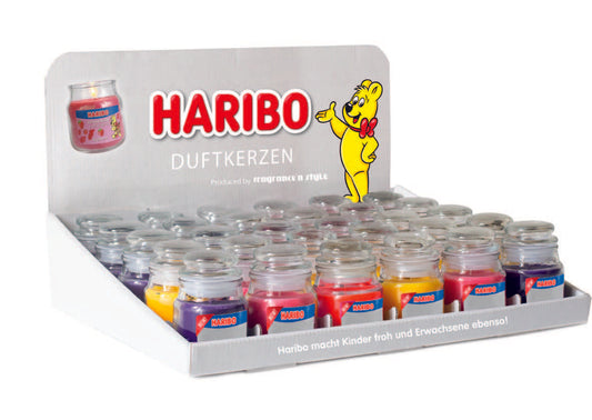 Counter Display Island 30 x 85g Scented Candle Haribo