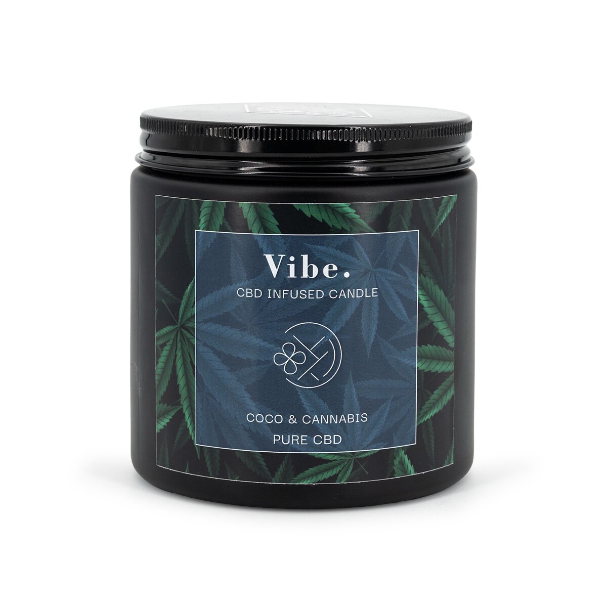 Vibe - Cocoa & Cannabis 350g CBD Scented Candle