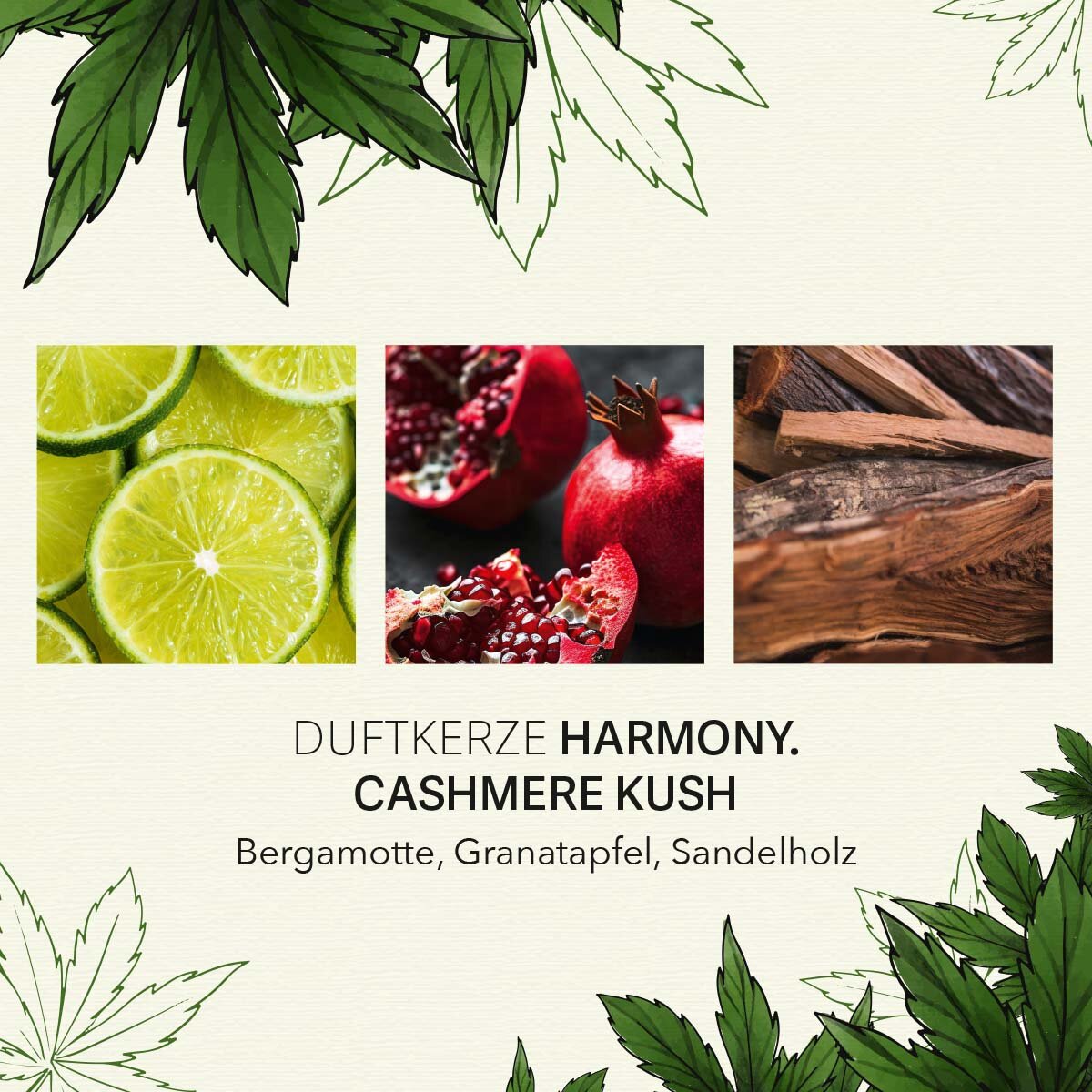 Harmony - Cashmere Kush 350g CBD Scented Candle