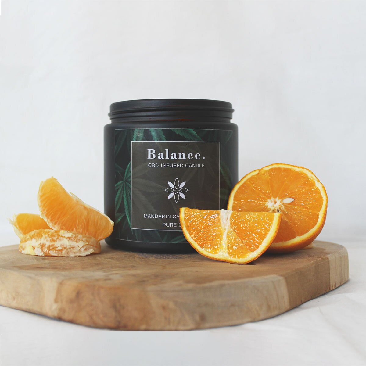 Balance - Mandarin Sandalwood 350g CBD Scented Candle