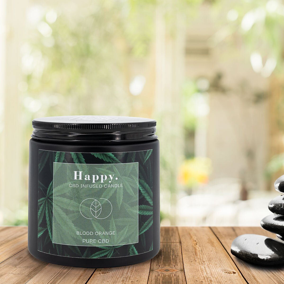 Happy - Blood Orange 350g CBD Scented Candle