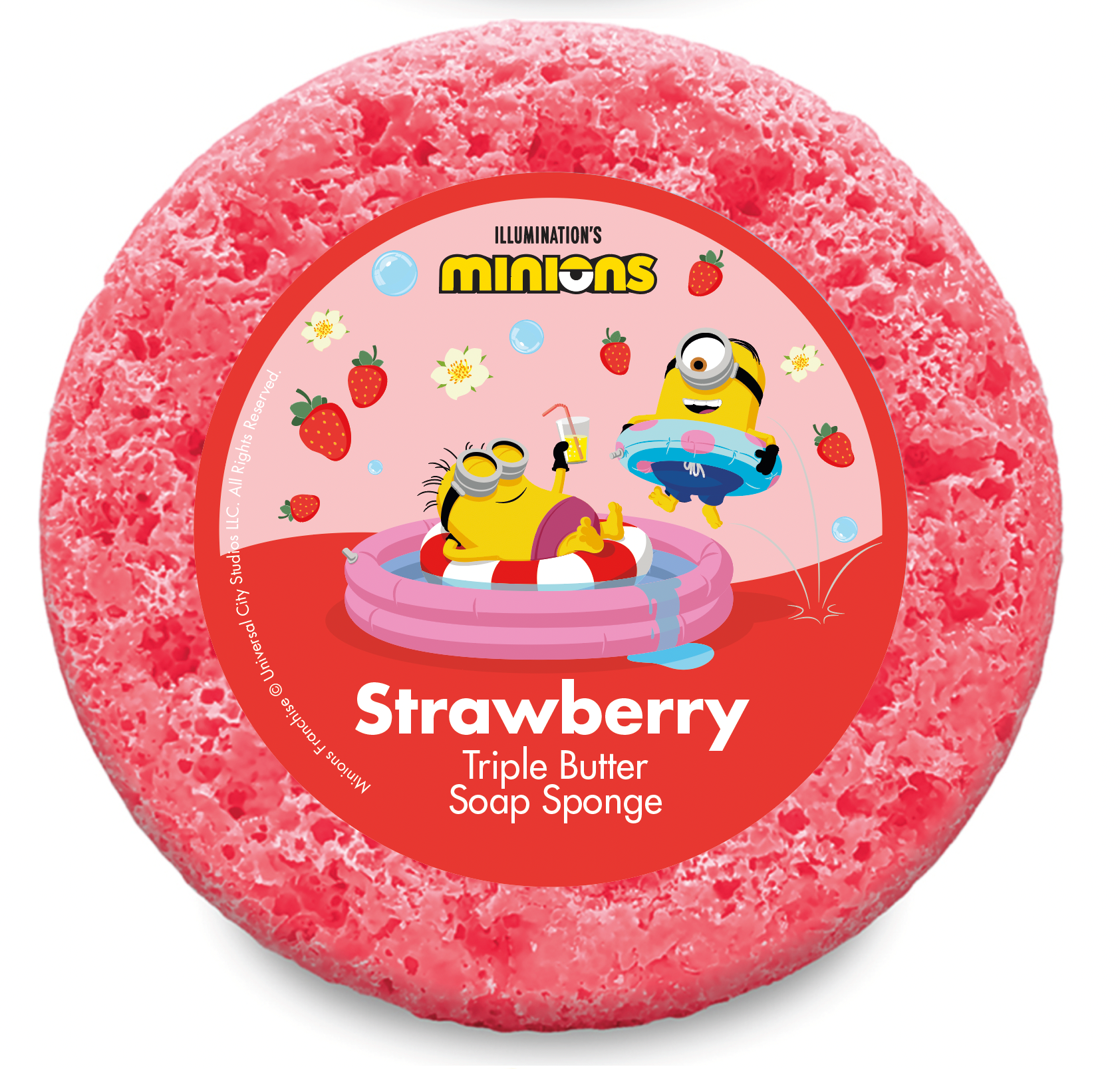 Strawberry Minions Soap Sponge