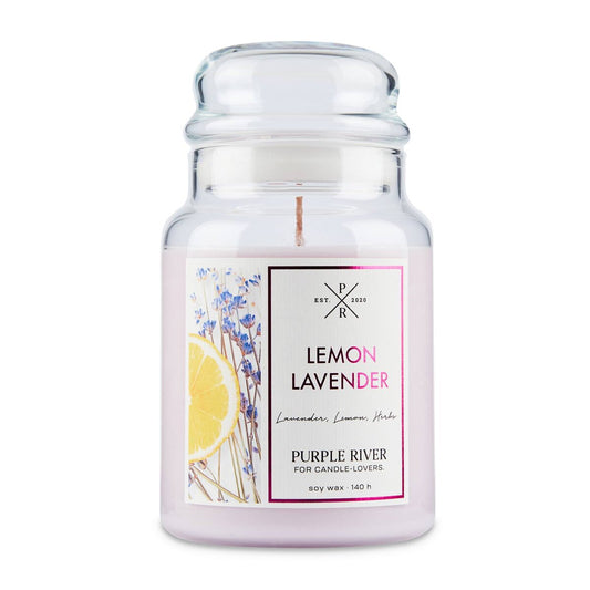 Lemon Lavender - 623g Purple River Scented Candle