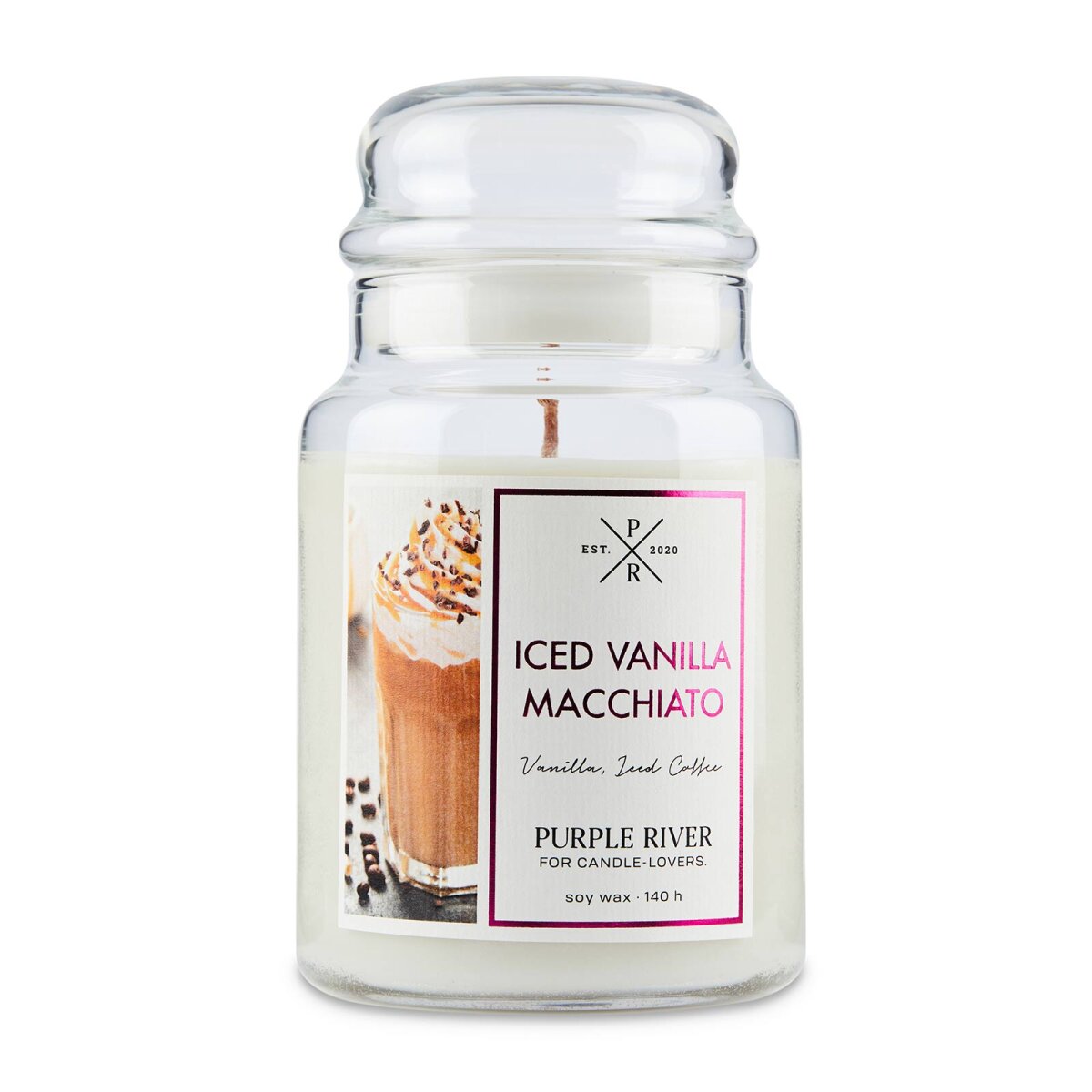 Iced Vanilla Macchiato - 623g Purple River Scented Candle