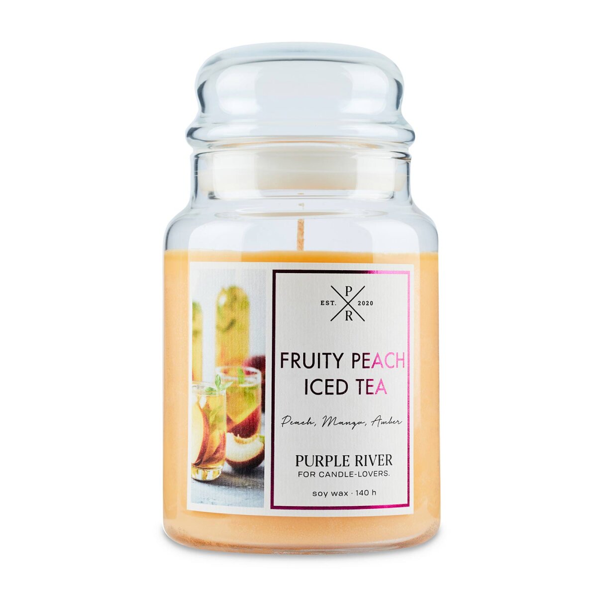 Fruity Peach Iced Tea - 623g Purple River Scented Candle