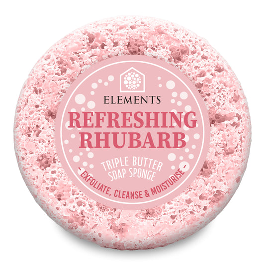 Refreshing Rhubarb Soap Sponge