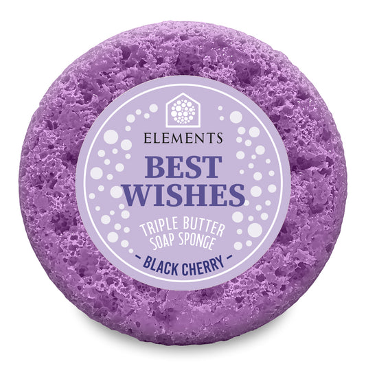 Best Wishes - Black Cherry Soap Sponge