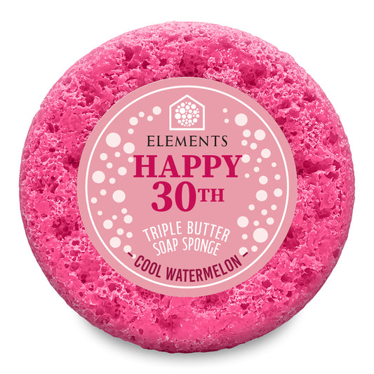 Happy 30th Cool Watermelon Soap Sponge