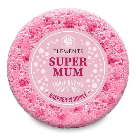 Super Mum - Raspberry Ripple Soap Sponge