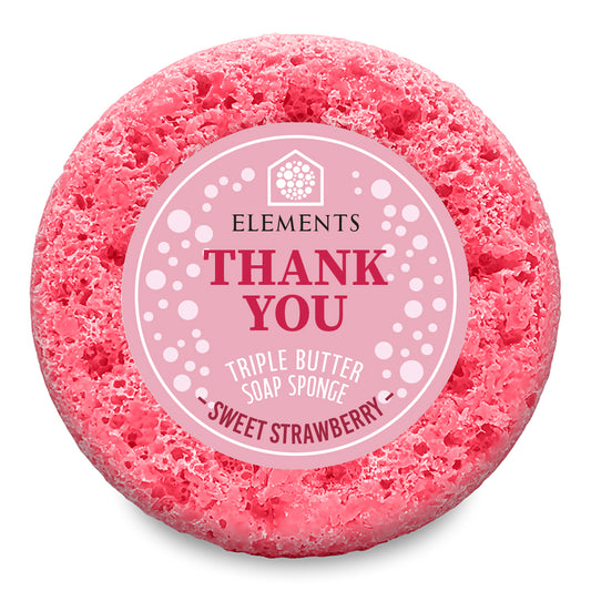 Thank You - Sweet Strawberry Soap Sponge