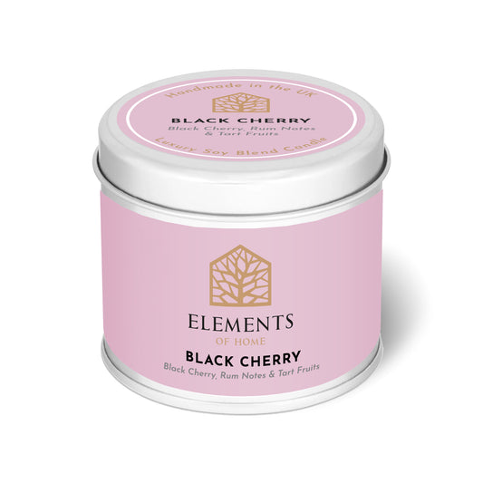 Black Cherry Candle In A Tin 180g