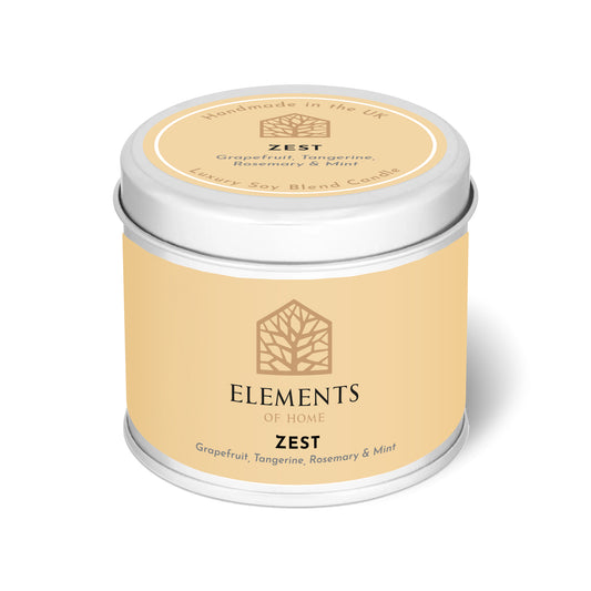 Zest Candle In A Tin 180g