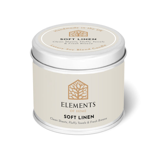 Soft Linen Candle In A Tin 180g