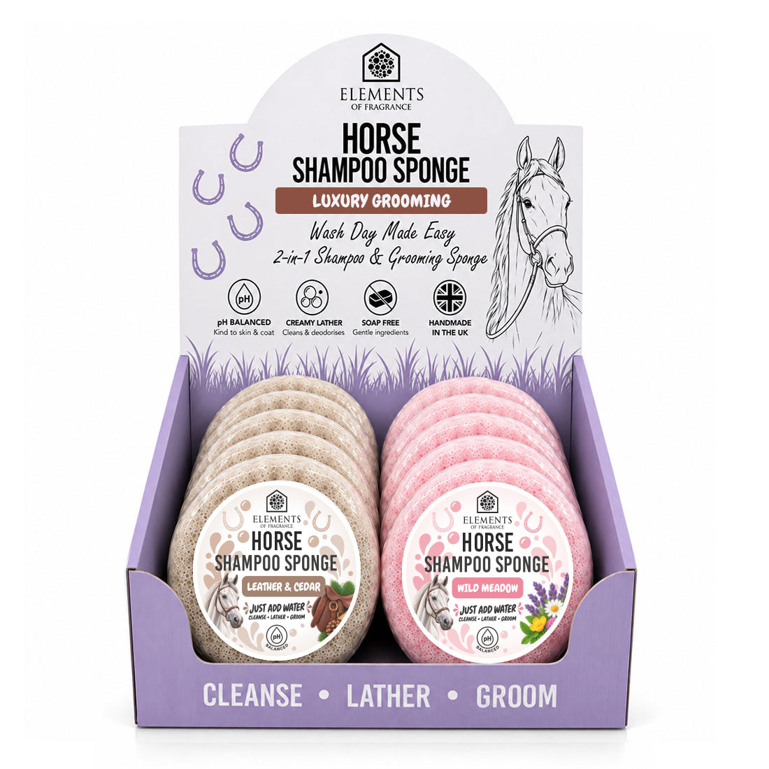 Horse Shampoo Sponge CDU
