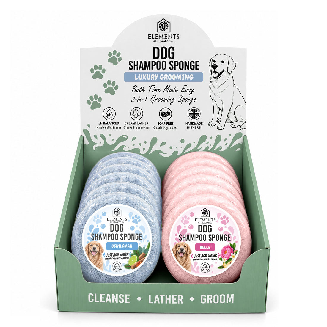 Dog Shampoo Sponge CDU