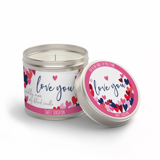 Love You - Sweet Sensation Candle In A Tin 180g Molly Mae