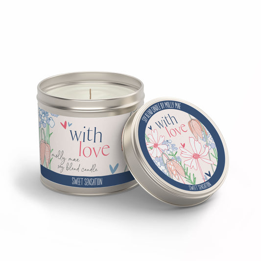 With Love - Sweet Sensation Candle In A Tin 180g Molly Mae
