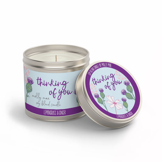 Thinking of You - Lemongrass & Ginger Candle In A Tin 180g Molly Mae