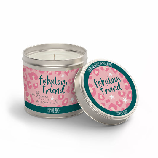 Fabulous Friend - Tropical Beach Candle In A Tin 180g Molly Mae