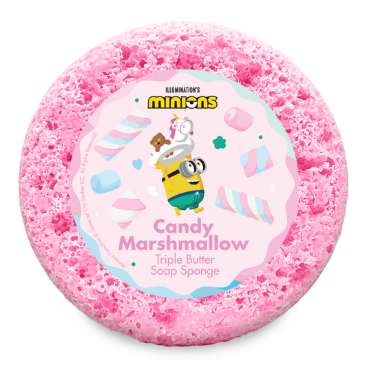 Candy Cane Marshmellow Minions Soap Sponge