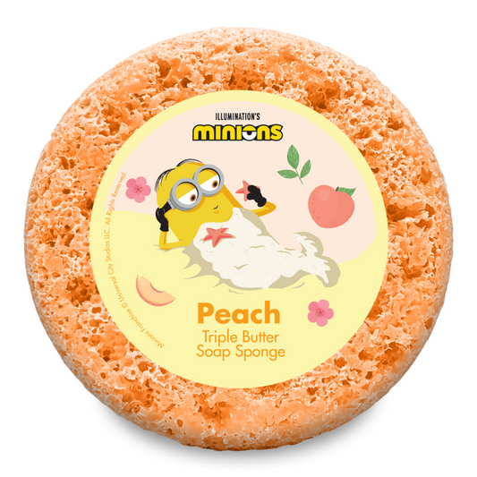 Peach Minions Soap Sponge