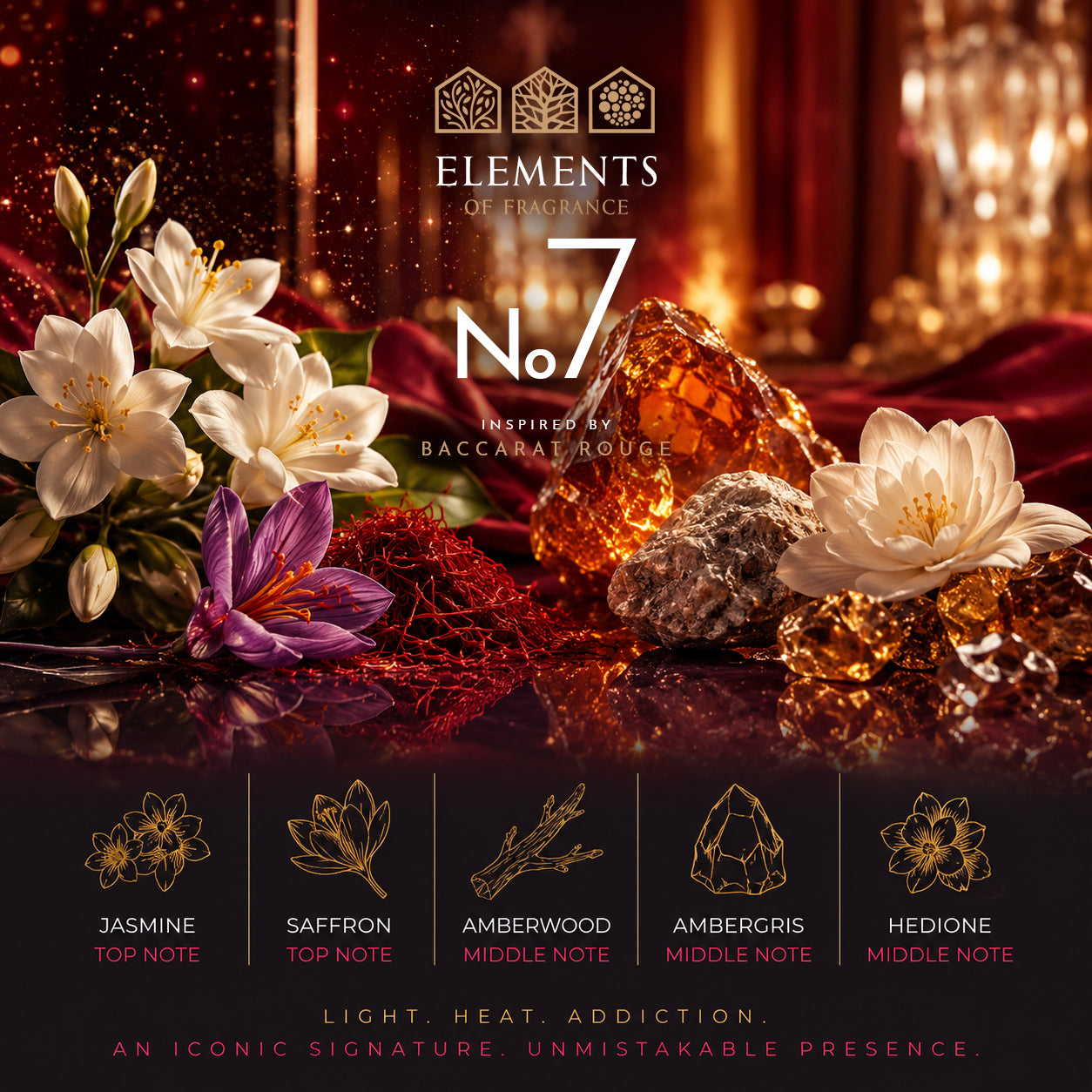 No07 Inspired by Bacarrat Rouge Perfume