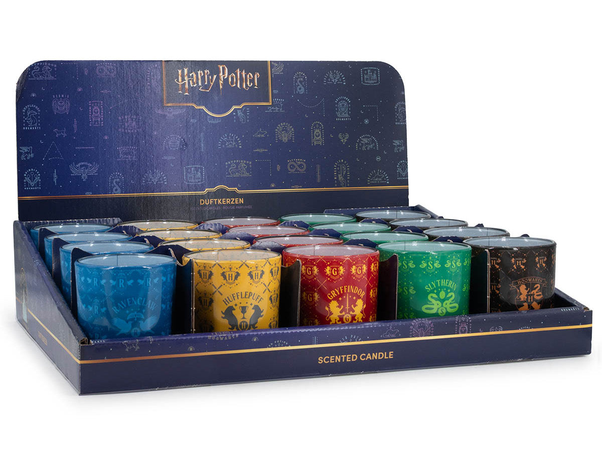 Officially licensed Harry Potter House Candles CDU wholesale display
