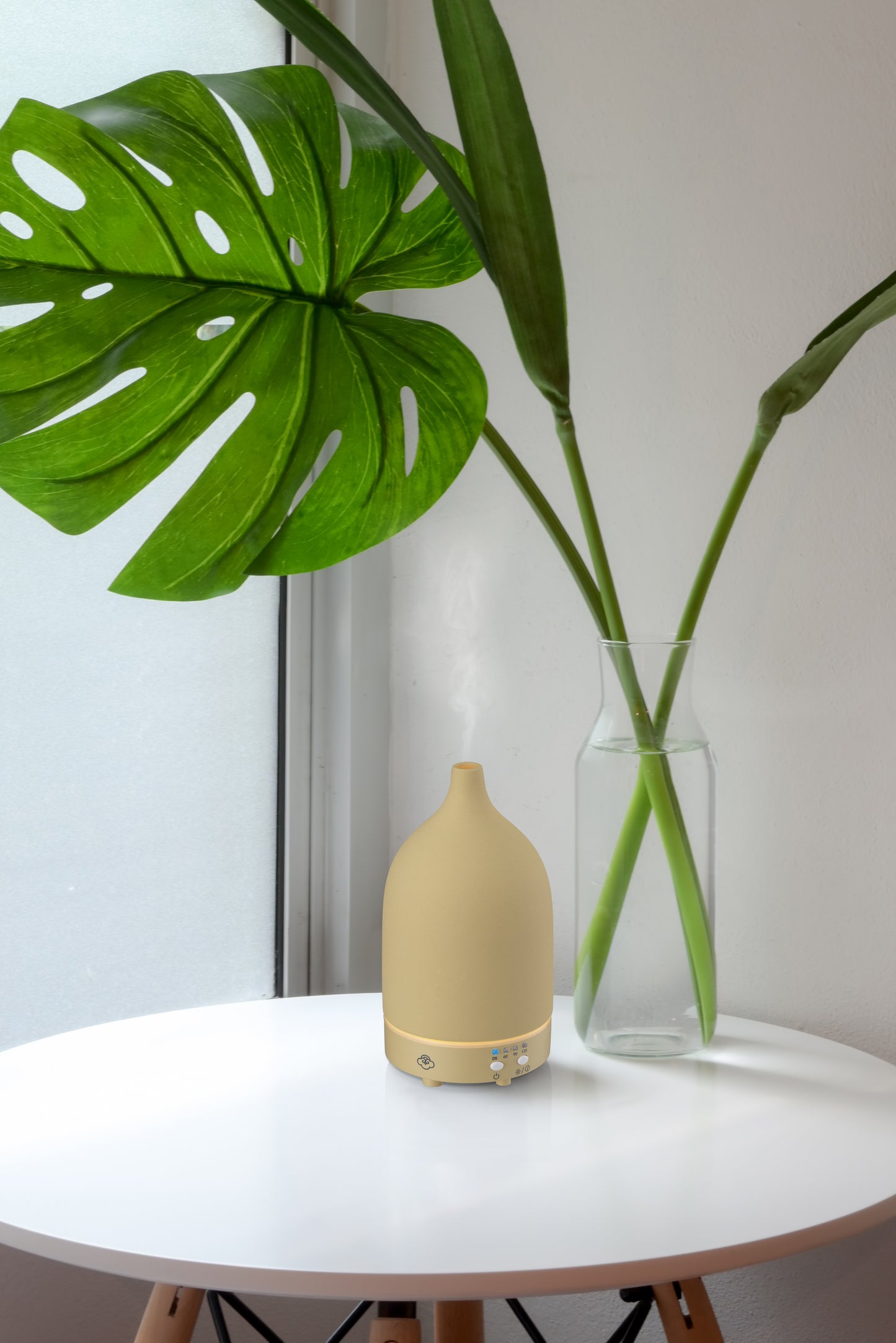 Vapor Beige Ceramic Ultrasonic Aroma Diffuser 90ml