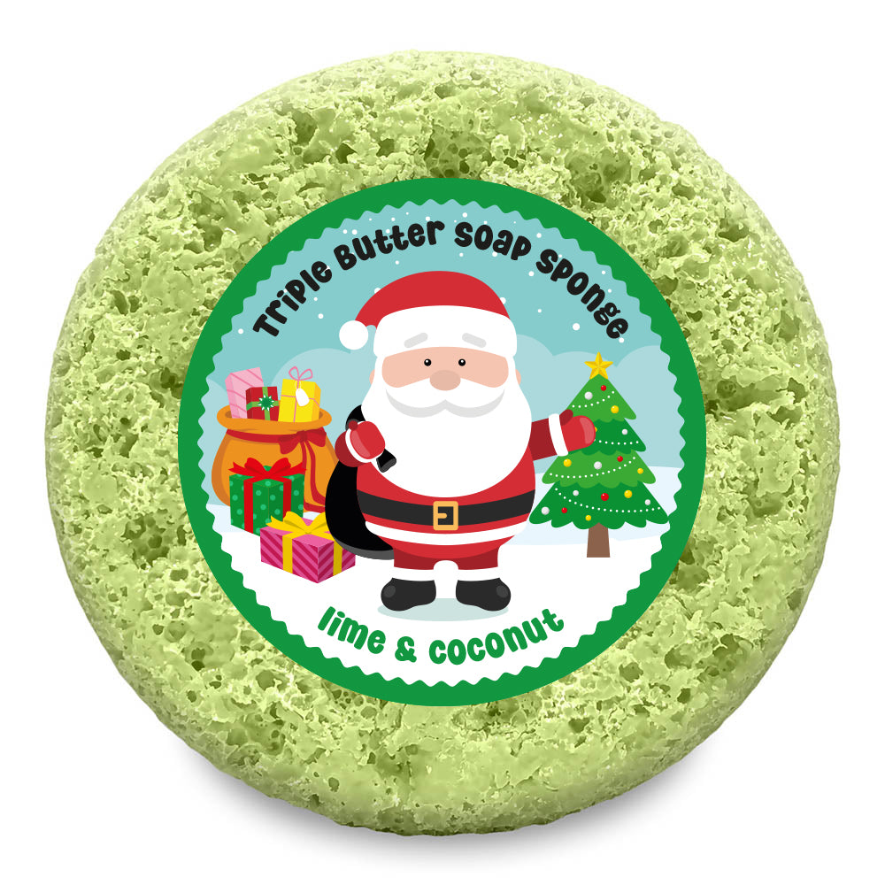 Santa Lime & Coconut Soap Sponge